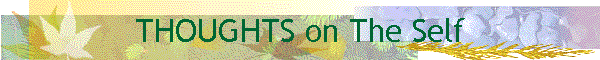 THOUGHTS on The Self